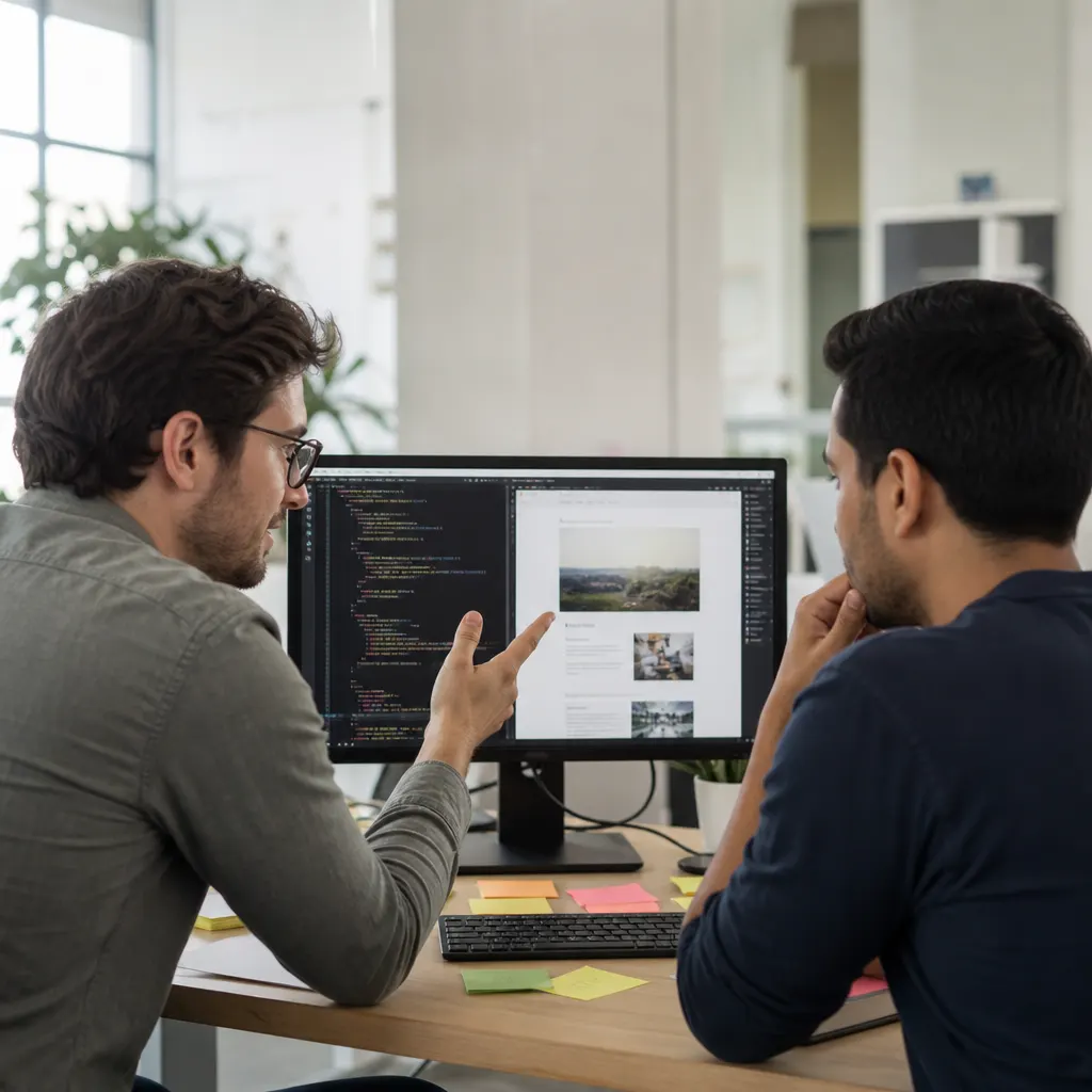 Code review and design critique on a live project