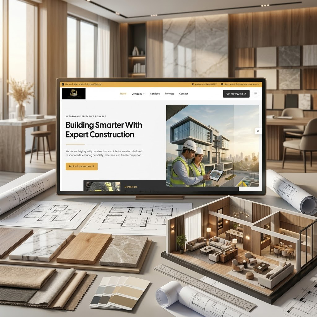 T and T Constructions website